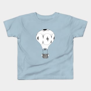 Line Drawing Hot Air Balloon Kids T-Shirt